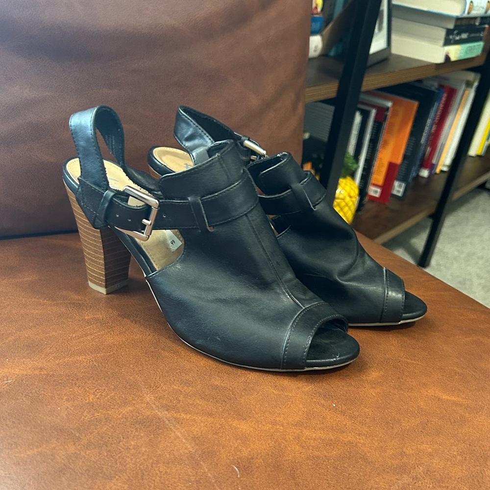 Leather heels